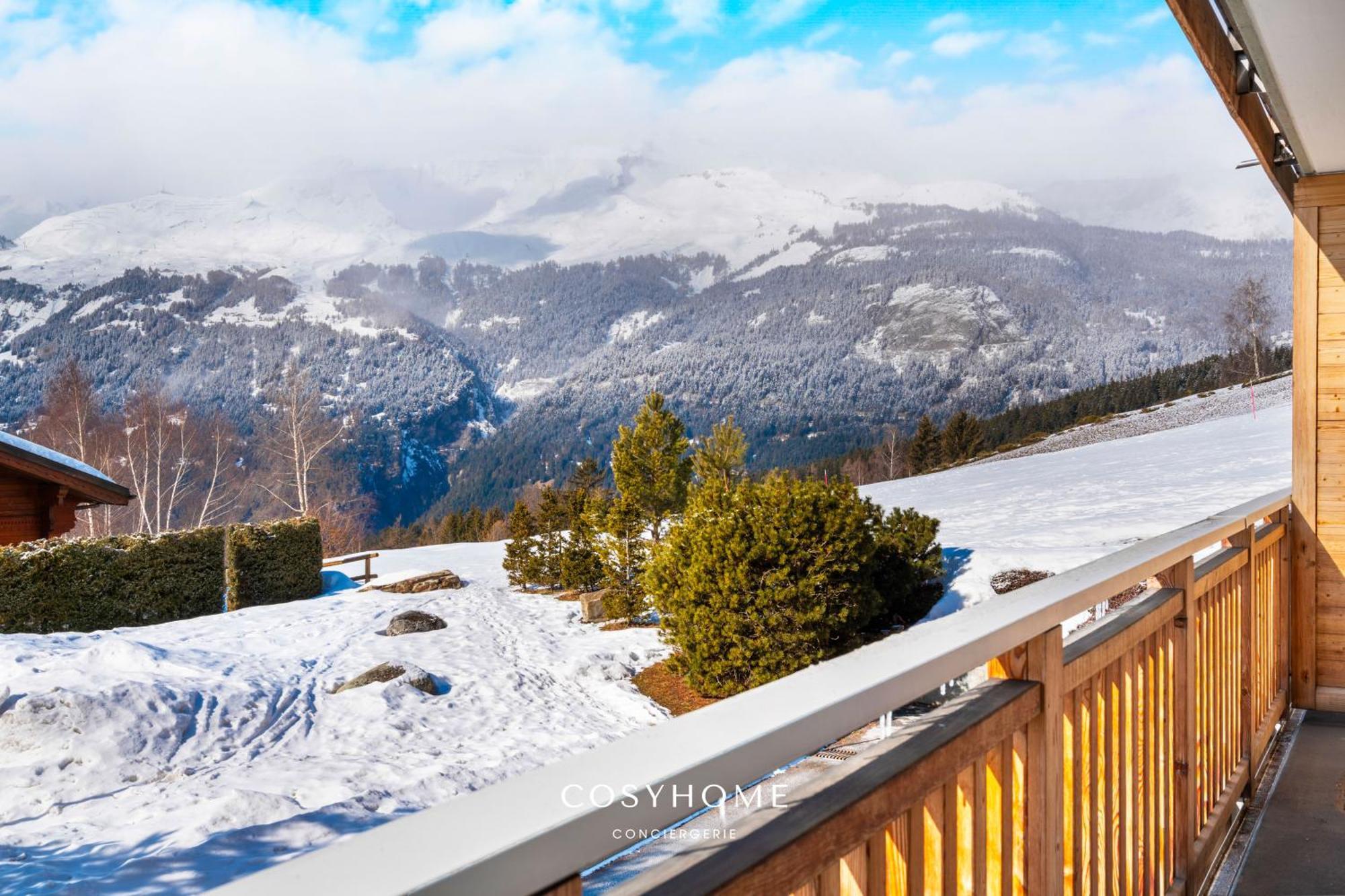 Au Bon Coeur L Golf 5Min L Vue L 4 Pers Apartment Crans-Montana Ngoại thất bức ảnh