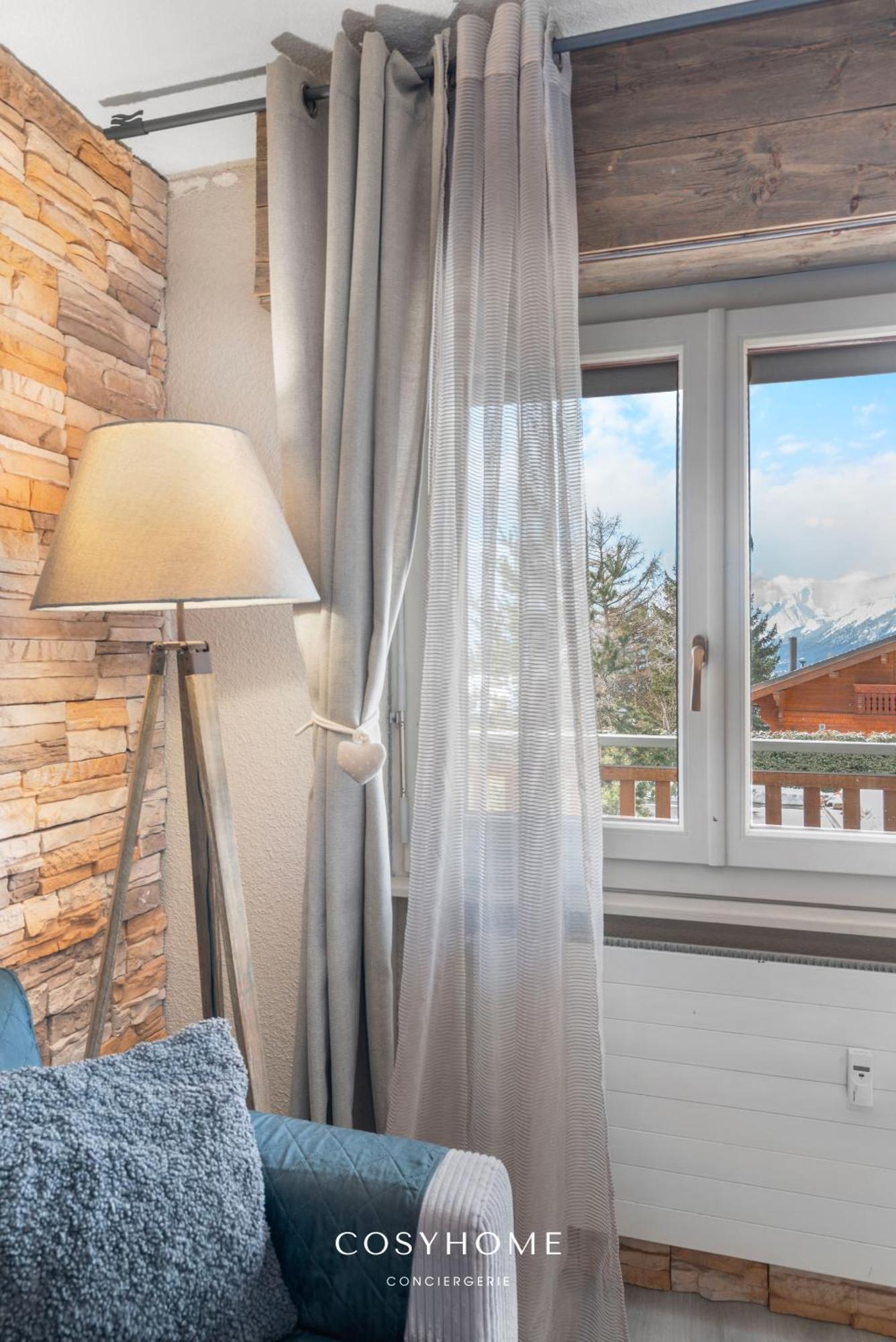 Au Bon Coeur L Golf 5Min L Vue L 4 Pers Apartment Crans-Montana Ngoại thất bức ảnh