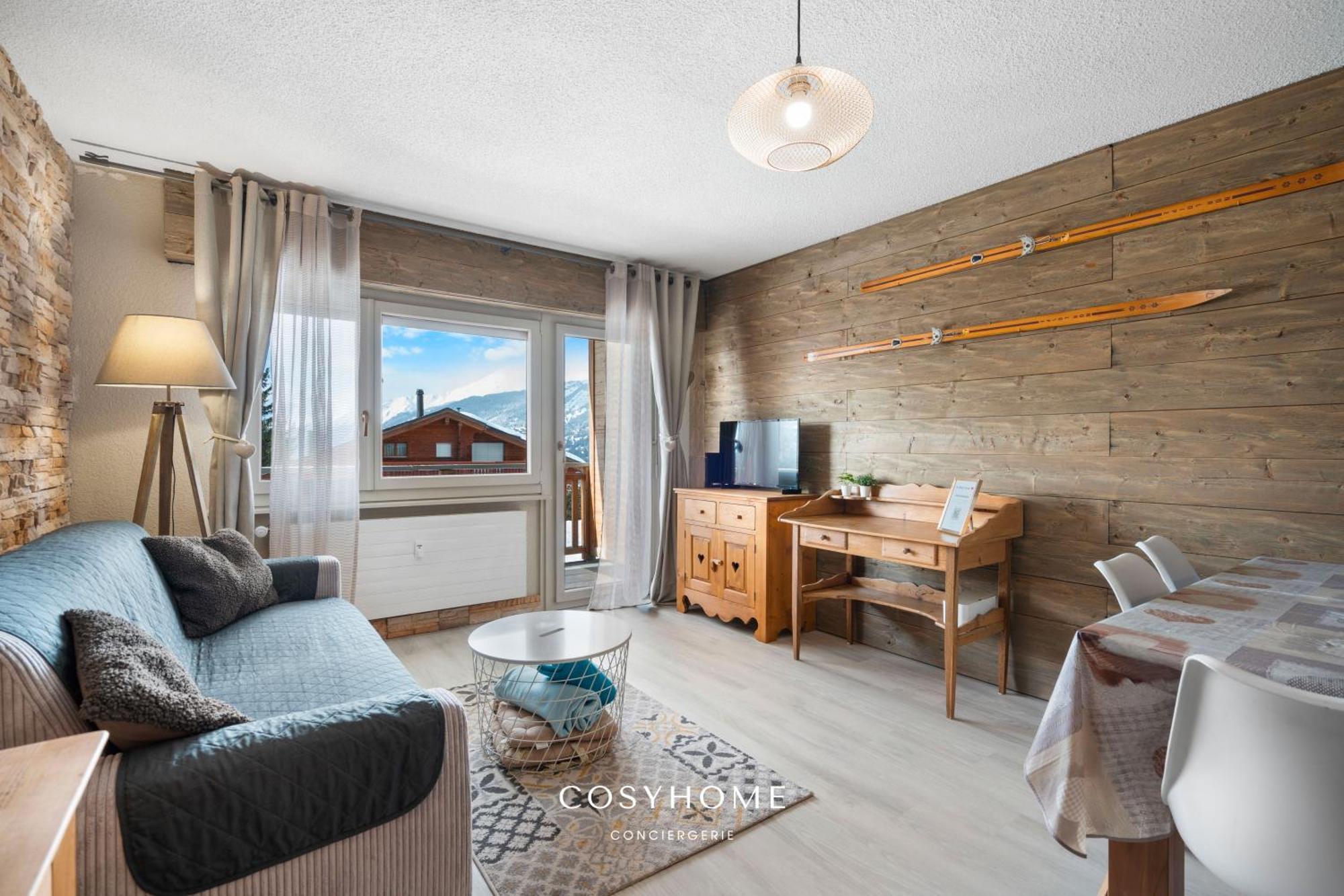 Au Bon Coeur L Golf 5Min L Vue L 4 Pers Apartment Crans-Montana Ngoại thất bức ảnh